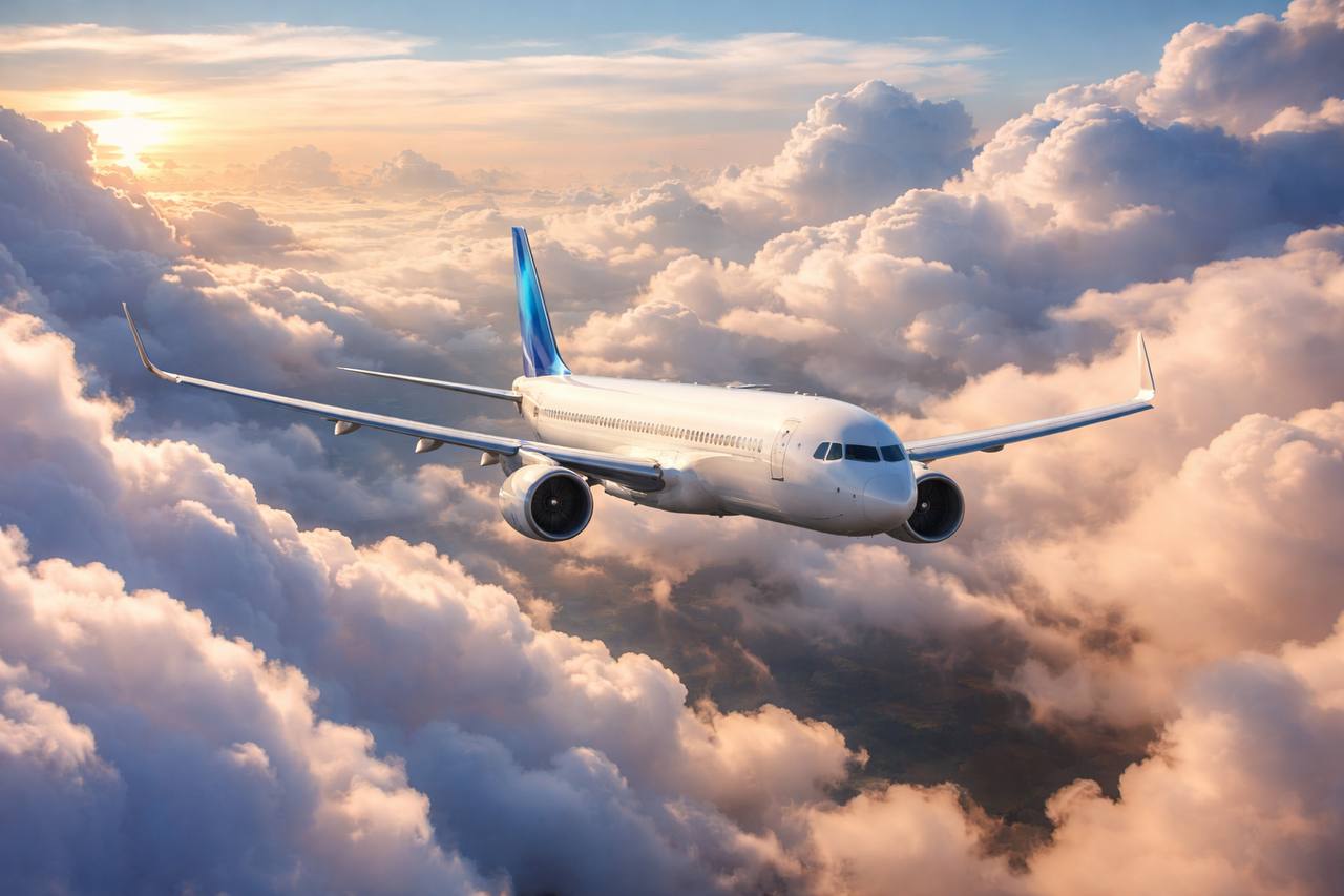 Vista desde la ventanilla del avión